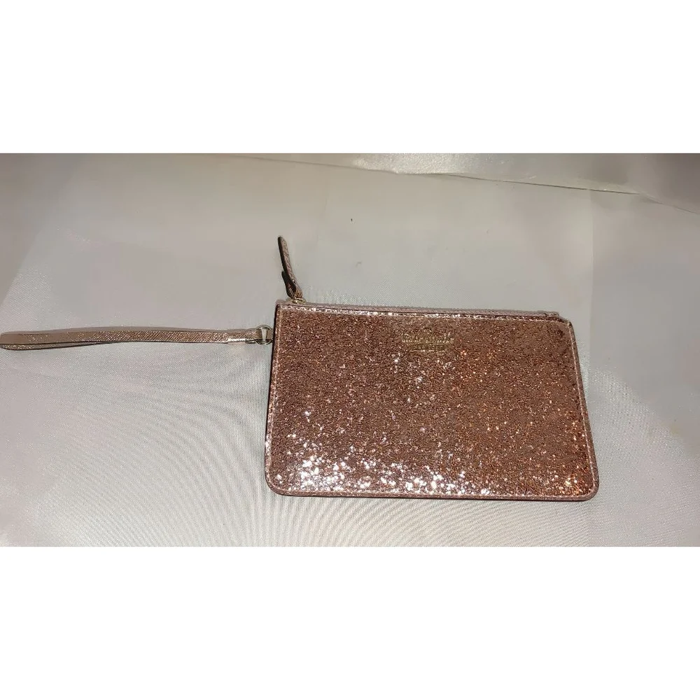Kate Spade Pink Glittery Wristlet